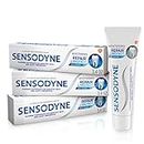 Sensodyne Repair and Protect Whitening Toothpaste, Toothpaste for Sensitive Teeth and Cavity Prevention, 3.4 oz (Pack of 3)