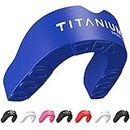 Titanium Sports Protègedents de qualité supérieure – Protègedents de sport fin avec étui – Protègedents pour protection de la mâchoire lors des sports de contact – Protègedents durable pour boxe,