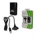 Generic Rechargeable Battery Pack Charger Cable Dock for Xbox 360 Wireless Controller