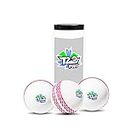 jaspo Synthetic T-20 Plus Practice Cricket Ball/Wind Balls (125-130 Gms) For - Indoor & Outdoor Street & Beach Cricket (Pack Of 3) (White)