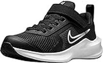NIKE Unisex Kid's Downshifter 11 Tennis Shoe, Black White, 2.5 US Narrow