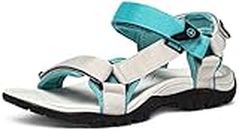 ATIKA Women's Outdoor Hiking Sandals, Comfortable Summer Sport Sandals, Athletic Walking Water Shoes W251-AQG_US 8