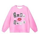 Brigcalki Mean Girls Sweatshirt for Women Crewneck Shirts Long Sleeve Pullover Loose Fit Pink