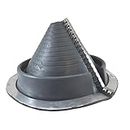DEKTITE Round Base Pipe Flashing Boot: #802 (RF802G) RETROFIT Gray EPDM Flexible Pipe Flashing Dektite (for OD Pipe Sizes 2" - 7-1/4")~Roof Jack Pipe Boot~Pipe Flashing