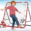 Soccer Training Equipment, Kick-Back 3.3X3.3FT | Football Training Gifts, Aids & Equipment for Kids Teens & All Ages, Portable, 6 Adjustable Angles