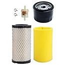 Air Filter Oil Filter Tune Up Kit for Husqvarna HU800awd LHT2038 LT154 LTH18538 LTH19530 LTH2038R LTH2042 LTH2142 LTH2142DR RZ3016 RZ46 RZ4621 Mower w/ 17.5hp 19.5hp 20hp 21hp B&S Engine