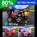ALFORDSON Kids Ride On Car Police Motorcycle Electric Toy 25W Motor MP3 Lights