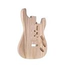 Btuty ST01-TM Unfinished Handcrafted Guitar Body Candlenut Wood Electric Guitar Body Guitar Barrel Replacement Parts