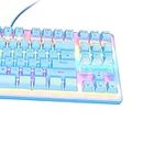 FASHIONMYDAY Wired Mechanical Gaming Keyboard Rainbow Backlit Windows Gamer 87 Keys Blue | Computers & Accessories|Accessories & Peripherals|Keyboards, Mice & Input Devices|Keyboards