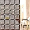 OLIVE TREE Room Partitions Hanging Room Divider Panel Modern Hanging Screen Partition for Decorating Bedding, Dining, Study and Sitting Living -Room, Hotel - Walnut - 7042
