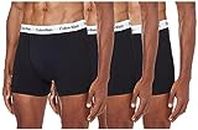 Calvin Klein Boxer Homme Lot De 3 Caleçon Coton Stretch, Noir (Black), M