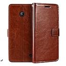 Nokia Lumia 630 Wallet Case, Premium PU Leather Magnetic Flip Case Cover with Card Holder and Kickstand for Nokia Lumia 635