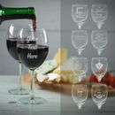 Bicchiere da vino personalizzato qualsiasi testo inciso oggetti da bere regalo Natale