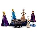 Trunkin | Elsa Anna Olaf Figure Action Figure | Set of 6 Pcs Set Cake Topper Dolls Collectible | Toys Figurine Idols Showpiece for home Decor