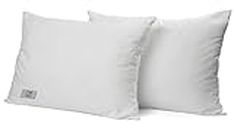 THE WOOD WHITE Premium Microfiber Soft Pillow Set of 2. 16 x 24 Inches or 41 x 61 cm. Sleep Better with White Colour Pillows
