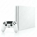 Sony PlayStation 4 Pro 1TB - White. Includes controller and games.