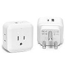 TROND South Africa Power Adapter 2 Pack - US to South Africa Travel Plug Adapter with 4 Outlets 2 USB (1 USB C), Type M Power Converter Adaptor for South African Mozambique Lesotho Zimbabwe Travel
