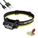 Nitecore NU43 Rechargeable Headlamp, 1400 lumens USB-C Bright Lightweight for Camping, Running or Working, with Spotlight, Floodlight, Red Light and Lumentac Organizer
