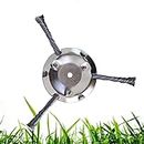 Steel Wire Grass Trimmer Head, 3 or 6-Cutter Brushcutter Wire Weed Blade for Garden Grass Trimmer Head Lawn Mover Power Tool (3 Head)