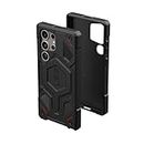 Urban Armor Gear UAG Galaxy S24 Ultra Case, Monarch Pro Rugged Shockproof Protective Case/Cover Designed for Galaxy S24 Ultra 5G (6.8-inch) 2024, Magnetic Charging Compatible - Kevlar Black