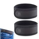 BeltBro Pro Pairs For Men – Next Gen BeltPro Buckle-Free Elastic Belt With Ultra-Soft Edge Padding - Fits 1.5 Inch Belt Loops, Black, 2 Medium: Men's 32"-43" Waist
