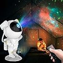 ROMINO Astronaut Galaxy Projector with Remote Control - 360° Adjustable Timer Kids Astronaut Nebula Night Light, for Gifts,Baby Adults Bedroom, Gaming Room, Home and Party (Corded Electric)