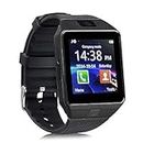 dz09 Bluetooth Smart Watch with Touchscreen, Multifunctional TF and Sim Card Support with Camera, and Multi-Language for All Smartphones (Black) Android DZ09 Smart Watch