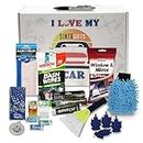 Sinta Gifts I Love My Car Gift Box | Practical Car Gifts for Him Featuring 18 Piece Set Car Accessories for Men | Everyday Gifts for Car Lovers & Drivers | Presented in an Eco-Friendly Decorative Box