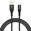 Amaitree Lightning Cable, [Apple MFi Certified] 4Ft 3A Fast Charging iPhone Charging Cable, iPhone Lightning Cable for iPhone 14 Pro Max, Compatible with iPhone 14/13/12/11/XS/XR/8/7/6 - Black