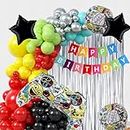 House of Banter Multicolor Video Game Theme Birthday Decorations for Boys - Gaming Birthday Decorations, Remote Control Birthday Decorations, Game Theme Party Supplies for Birthday