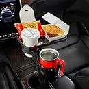 JOYTUTUS Car Cup Holder Expander, Automotive Cup Attachable Tray with 360° Rotation,Large Cup Holder Adapt Most Regular Cups with 18-40 oz, fit in 2.75-3.25 inch Car Holder