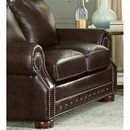 Canora Grey Pelaez 3 Piece Leather Living Room Set Genuine Leather in Brown | 40 H x 86 W x 37 D in | Wayfair Living Room Sets