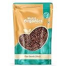 NutriOrganics Pure Alsi Flax Seeds 1kg - Seeds Raw Unroasted Flaxseeds for Hair Growth Seeds for Eating | Rich in Omega 3 Fatty Acids, Magnesium, Phosphorus & Protein | Source of Iron & Dietary Fibre