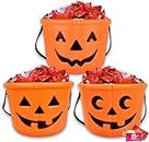Partysanthe Halloween Big Pumpkin Basket Candy Holder for Halloween Party Supplies Basket Any 1 Pcs