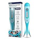 ByFloProducts Flexible Tip Digital Thermometer – Comfortable & Safe Baby Thermometer, 10Sec Fast & Accurate Readings – Basal Body Thermometer, Oral Rectal Underarm Thermometer with Celsius/Fahrenheit