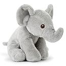 Zappi Co 100% Recycled Plush Elephant Plush Toy (13-15cm) Stuffed Soft Cuddly animals Collection For New Born Child So Realistic Tiktok featured