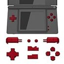 eXtremeRate Scarlet Red Replacement Full Set Buttons for Nintendo DS Lite Handheld Console, Custom D-pad A B X Y Start Select R L Power Volume Keys for Nintendo DS Lite NDSL - Console NOT Included