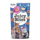 Juicy Bites by INABA Cat Treat - Chicken & Tuna Flavour 1-Pack (33g Total) / Soft & Moist Cat Treat, Delicious & Healthy Snack for Cats, Hand Feeding Nibbles, Bite Sized Snack, Natural, Grain Free