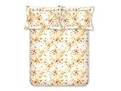 Bombay Dyeing Florentine Double Bedsheet 144 TC Cotton Premium Bedsheet with 2 Pillow Covers (Queen, Yellow)