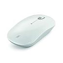 aiino Myriad Wireless Rechargeable Mouse, Connexion Bluetooth 5.0, Souris sans Fil pour MacBook/iPad/Windows, Charge Infinie, Indicateur LED Multifonction, Ultra Légèr - Blanc