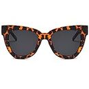 Dollger rétro Cat Eye Lunettes de soleil Femmes hommes Vintage Square Tortoise Shell Fashion Cateye Sunglasses