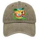 Jimmy Music Buffett Accessories Hats It is 5 O'clock Somewhere Sun Hat Mens Running Hat Pigment Khaki Mens Beach Hat Gifts for Her Cycling Caps