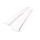 Stove Counter Gap Covers Silicone Kitchen Gap Stopper Heat Resistant and Safety Countertop Strips Gap Stove Space Fillers Set of 2 (Clear 25")