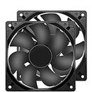 Strong Quiet 12025 Fan 120x120x25mm 12cm 120mm Computer Case Fan DC 12V Cooling Fan for Computer case 2Pin 2 Wire 1600RPM 2-Pack