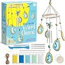 EDUMAN Wind Chime Craft Kit for Kids, DIY Unique Clay Geodes Wind Chime for Home Garden Decoration, Arts and Crafts for Kids Ages 8-12, Learning ＆ Educational Project Birthday Gifts for Boys & Girls