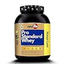 Neulife Pro-Standard Advanced Grass-fed Whey Protein Isolate Powder with Hydrolyzed Whey Protein. (Mango Lassi, 4lbs).