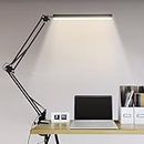 BIENSER LED Desk Lamp with Clamp, Swing Arm Desk Lamp, Eye-caring Dimmable Desk Light with 10 Brightness, 3 Lighting Modes, Adjustable Table Lamp for Study, Drawing, Office, Architect, Task, Workbench