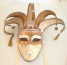 Regalmoda  Papier Mache Masks Gold Foil /White Adult Maschere Venetian Carnival