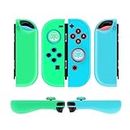 TNP Gel Guards with Thumb Grips Caps for Nintendo Switch Joy-Con Grip - Protective Case Covers Anti-Slip Lightweight Animal Crossing Design Comfort Grip Controller Skin Accessories (1 Pair Raccoon)
