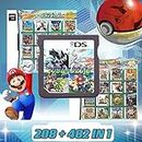 208 in1 & 482 in1 Game Cartridge, Games containing 208in1 and 482in1 Series Cards,Classic 208 & 482 in1 Combination,Suitable for NDS,NDSi,3DS,New,2DS …